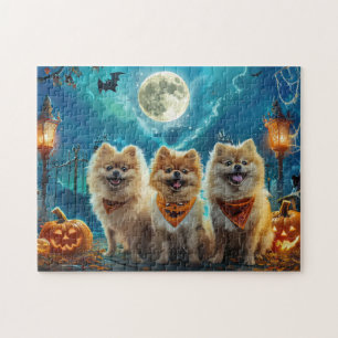 Puzzle Pomeranian Halloween Épouvantable