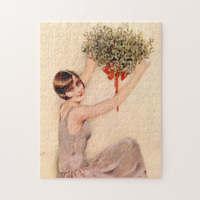 Puzzle Pommeau avec tristletoe (Vertical)