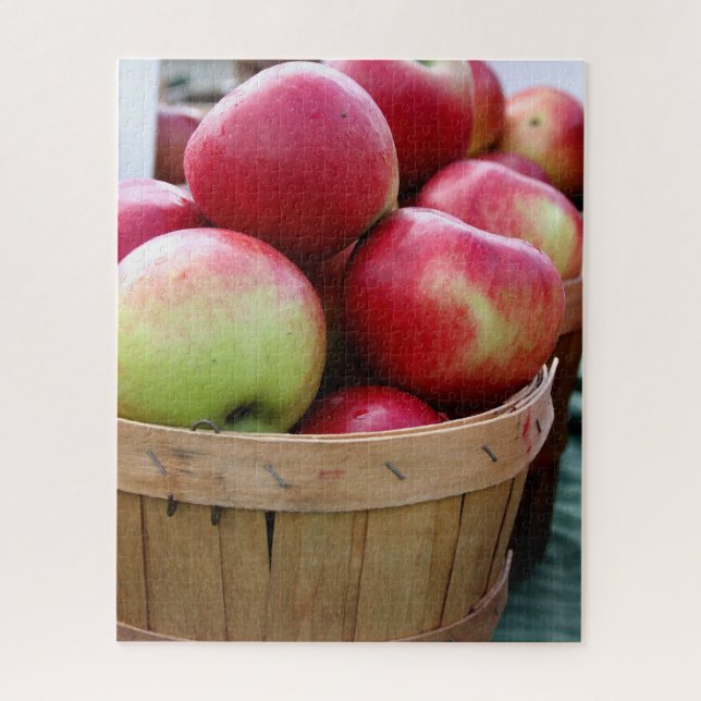 Puzzle Pommes fraîches en panier au marché des agriculteu (Vertical)