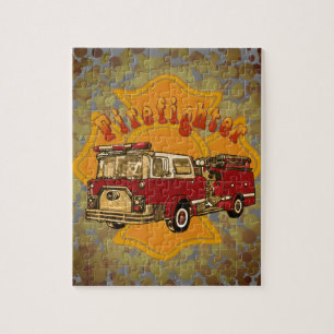 Puzzle Pompier Maltese Cross Firetruck