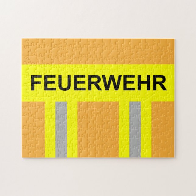 Puzzle Pompier Symbole Uniforme Couleur de sable (Horizontal)