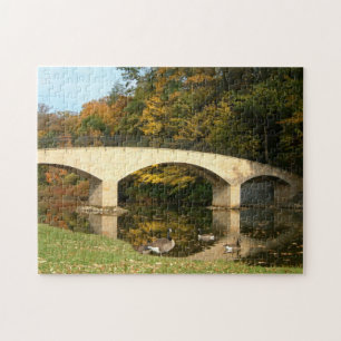 Puzzle Pont arc-en-ciel en automne au Grove City College