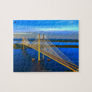 Puzzle Pont Dames Point Jacksonville Floride.
