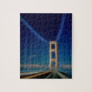 Puzzle Pont de Mackinac rougeoyant