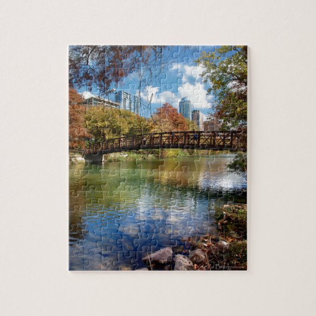 Puzzle Pont de piste du lac Ladybird - Austin, Texas (Vertical)