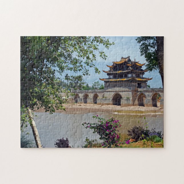 Puzzle Pont Double Dragon, Chenguan, Yunnan - Chine (Horizontal)