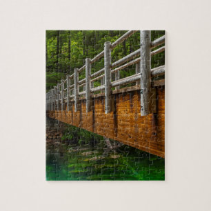 Puzzle Pont en bois à Clear Lake, Oregon, États-Unis