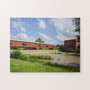 Puzzle Pont et moulin de Bridgeton
