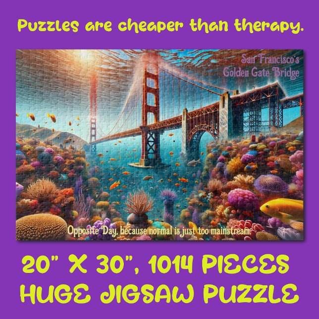 Puzzle Pont Golden Gate de San Francisco sous l'eau (Créateur téléchargé)