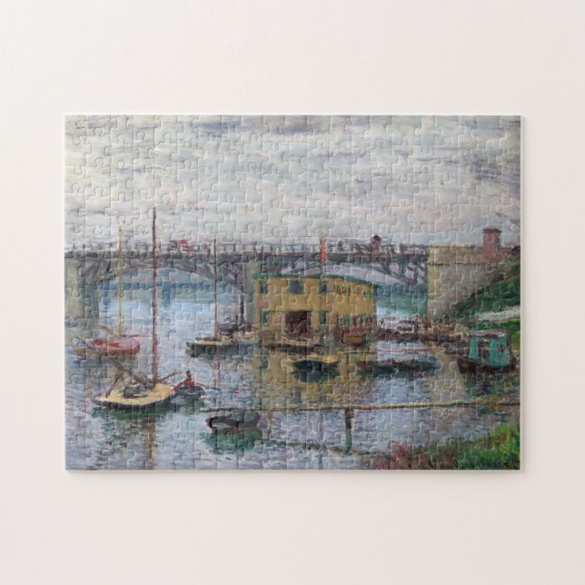 Puzzle Pont Monet Argenteuil Gray Day Fine Art (Horizontal)