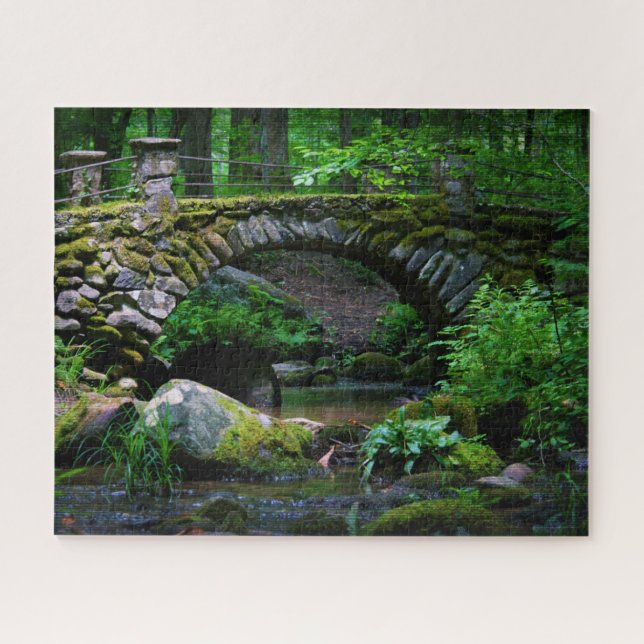 Puzzle Pont Troll dans la forêt - 16x20 (Horizontal)