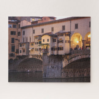 Puzzle Ponte Vecchio au coucher du soleil