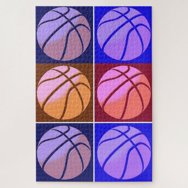 Puzzle Pop Art Basket (Vertical)