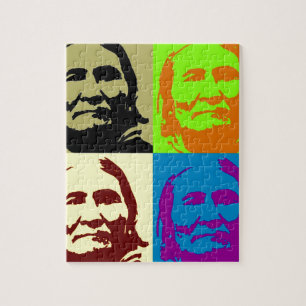Puzzle Pop Art Freedom Fighter Geronimo