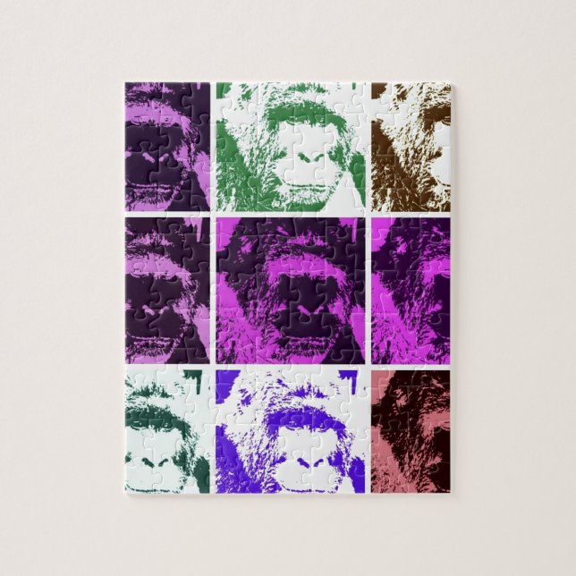 Puzzle Pop Art Gorillas (Vertical)