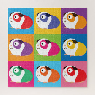 Puzzle Pop Art Guinea Pigs