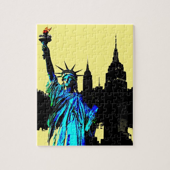 Puzzle Pop Art Lady Liberty (Vertical)