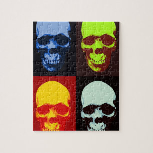 Puzzle Pop Art Skull