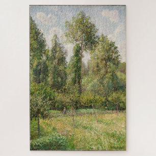 Puzzle Poplars, Éragny (1895) par Camille Pissarro