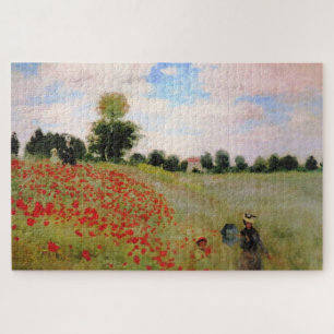 Puzzle Poppies rouges par Monet - Poppy Field Parasol Fem