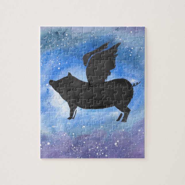 Puzzle Porc majestueux de vol (Vertical)