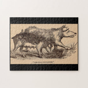 Puzzle Porcs posters de animaux de ferme du 19e siècle