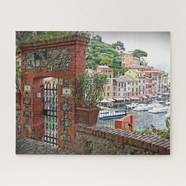 Puzzle Porte de Portofino, Italie - 16x20 - 520 pcs (Horizontal)