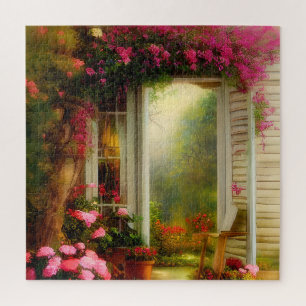 Puzzle Porte du jardin de roses 