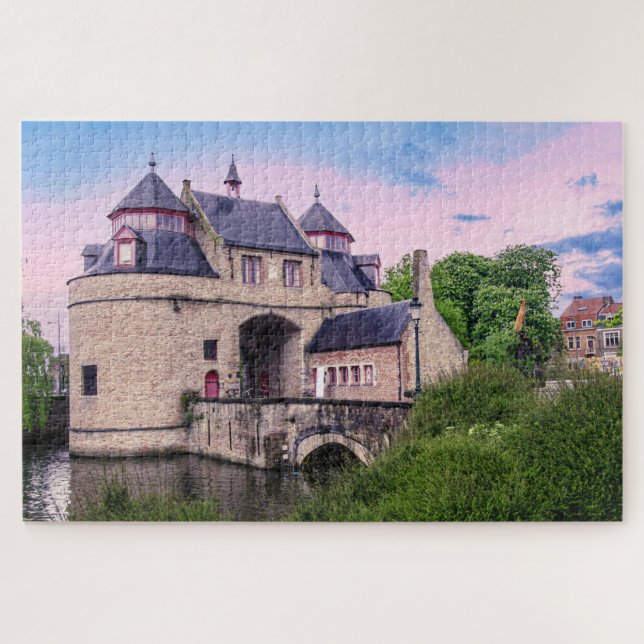Puzzle Porte historique de la ville à Bruges (Horizontal)