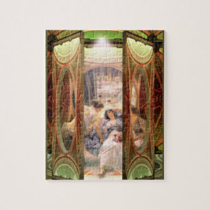 Puzzle Porte ouverte sur les bains