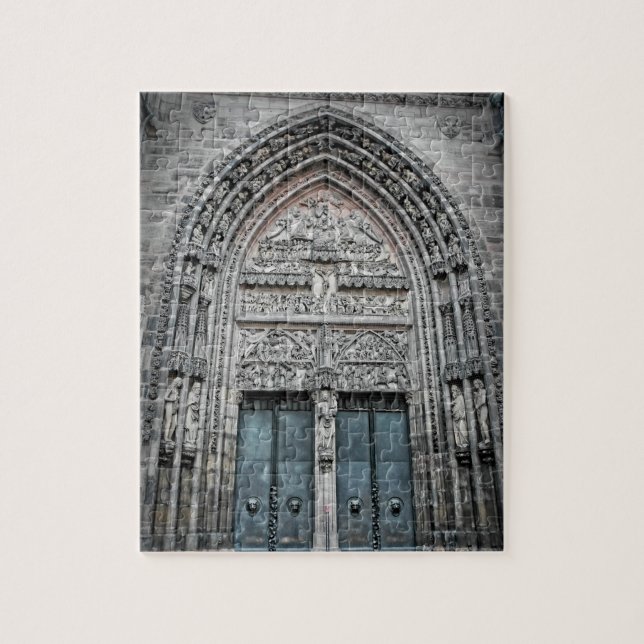 Puzzle Portes de l'église St Lorenz - Nurembeg- 8x10 - 11 (Vertical)