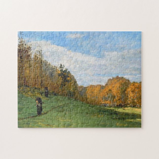 Puzzle Porteurs de bois en Fontainebleau Forêt Monet Beau (Horizontal)