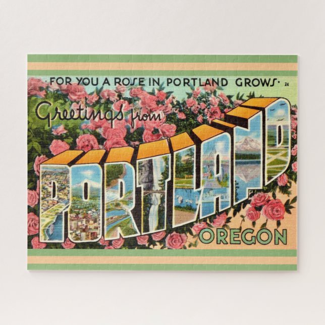 Puzzle Portland Oregon Salutations (Horizontal)