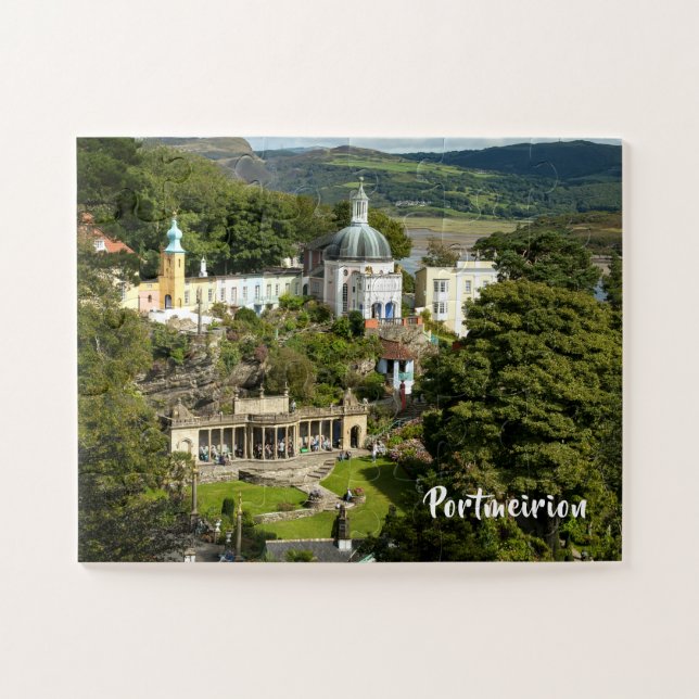Puzzle Portmeirion North Wales Tourist Village Scene (Horizontal)