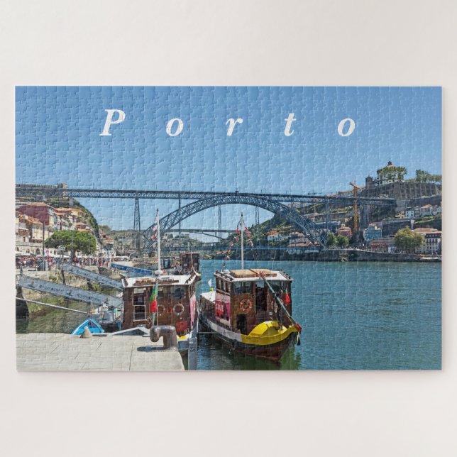 Puzzle  Porto. Rivière Douro et pont Dom Luis I. (Horizontal)