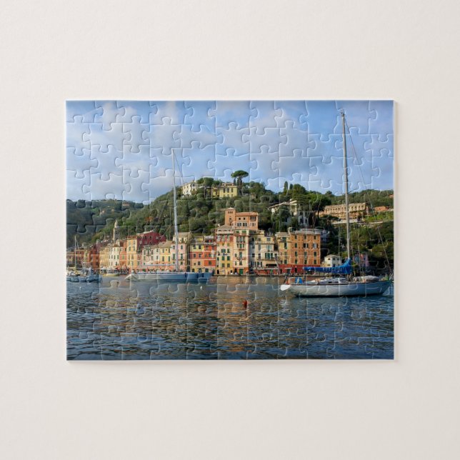 Puzzle Portofino, Italie - 8 x 10 pouces (Horizontal)