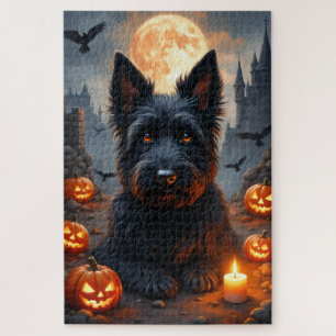 Puzzle Portrait artistique d'Halloween du Château Hanté d