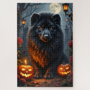 Puzzle Portrait artistique gothique d'Halloween de Lowche