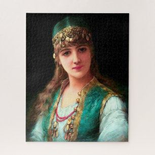 Puzzle Portrait bohème élégant de la femme tzigane