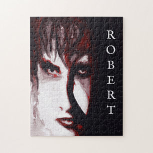 Puzzle Portrait d'art de l'homme de musique gothique post