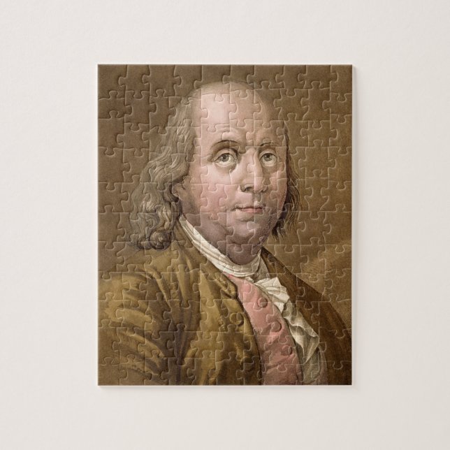Puzzle Portrait de Benjamin Franklin (1706-90), de 'le (Vertical)