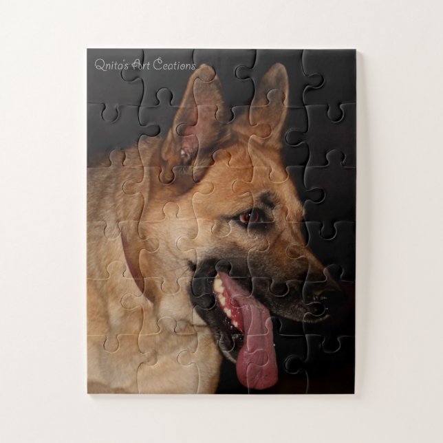 Puzzle Portrait de berger allemand (Vertical)