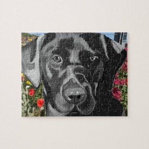 Puzzle Portrait de Black Labrador