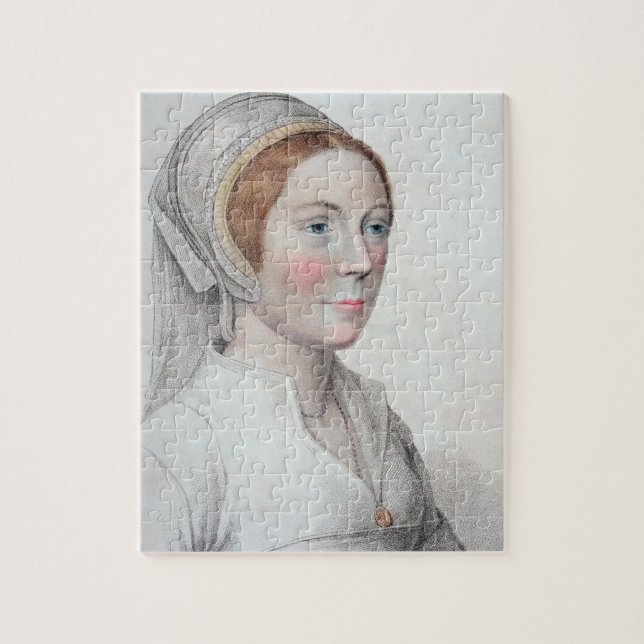 Puzzle Portrait de Catherine Howard (1520-42) gravé par (Vertical)