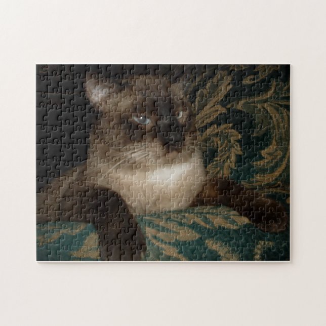 Puzzle Portrait de chat de Siamese (Horizontal)