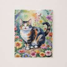 Portrait de Famille de Chat Domestique Tigré