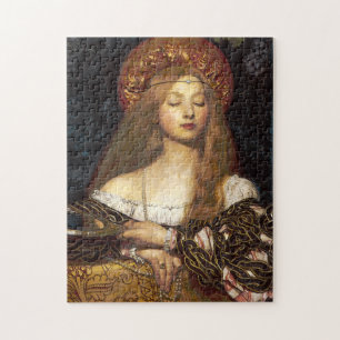 Puzzle Portrait de femme Peinture d'Art Pré-Raphaelite