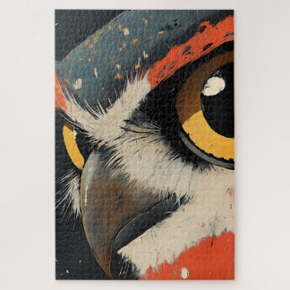 Puzzle Portrait de hibou majestueux