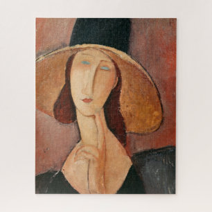 Puzzle Portrait de Jeanne Hebuterne dans un grand casquet