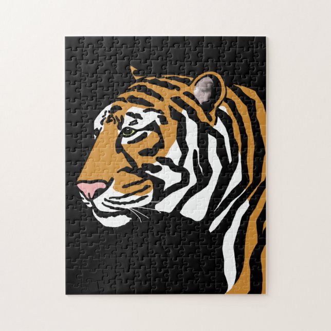 Puzzle Portrait de profil Tiger (Vertical)